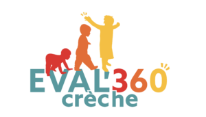 Logo Eval’360 crèche, plateforme d’évaluation de la qualité d’accueil en crèche créée par Horizon crèche